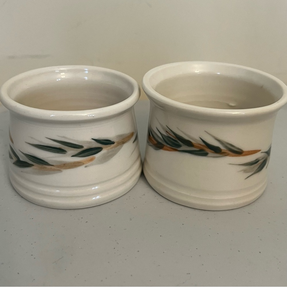 Vintage Pair of Signed Candleholders